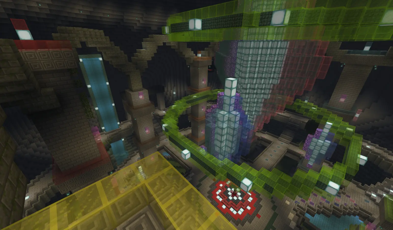 Nexoria’s Shard Sanctuary and crystal architecture